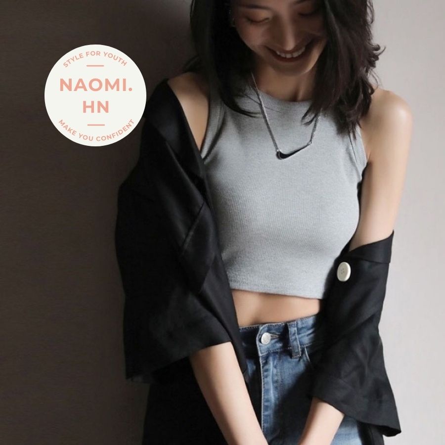 Áo croptop 3 lỗ nữ gân tăm chất đẹp nhiều màu dáng croptop nữ - Phông trơn body dáng ôm co dãn cá tính. Bra 3 lỗ nữ.