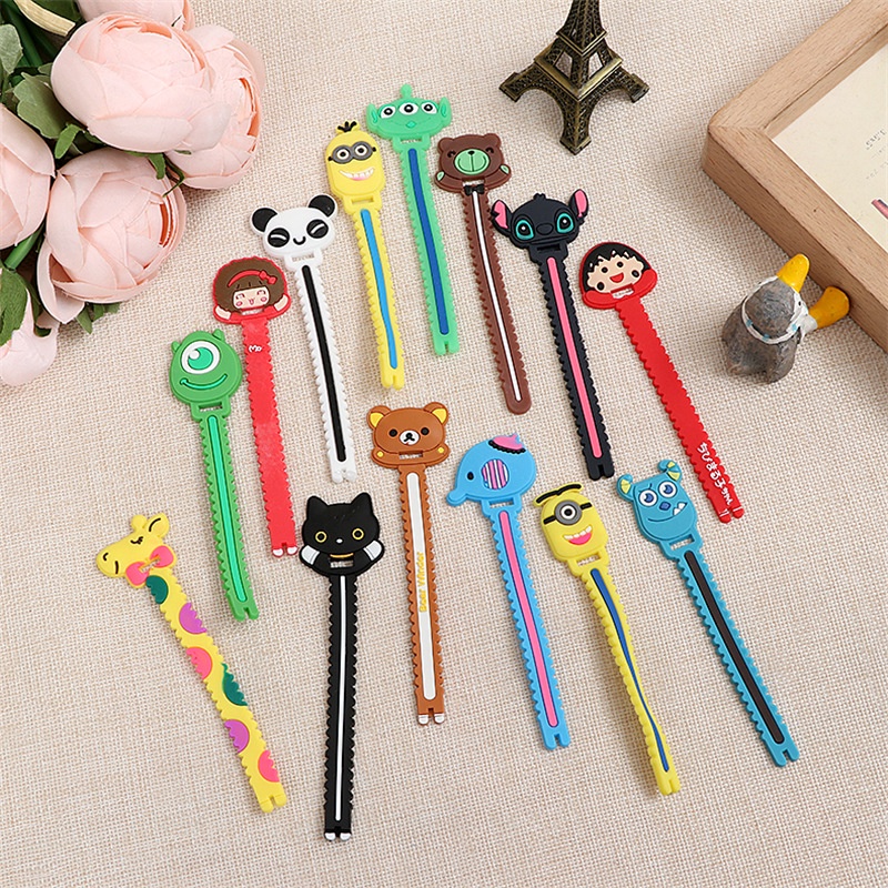 Dây buộc nhựa dẻo hoạt hình dùng buộc tai nghe điện thoại cap máy tính tiện lợi