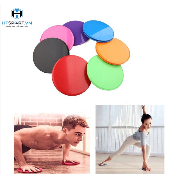 Bộ 2 Đĩa Yoga, Dụng Cụ Đĩa Chống Trượt Gliding Disc, Hổ Trợ Tập Luyện Yoga Thể Hình Tại Nhà Cao Cấp