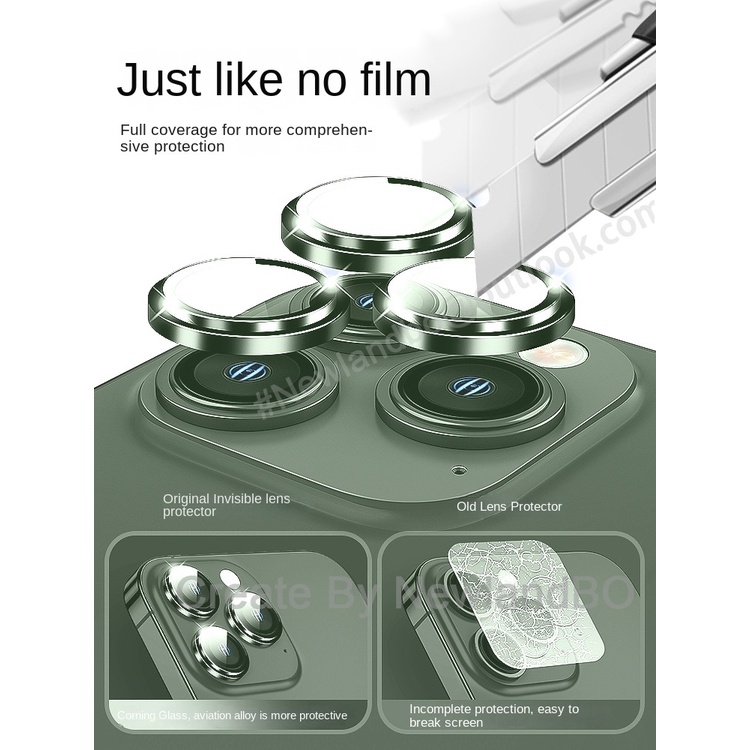 Miếng Dán Cường Lực 3D Bảo Vệ Camera Sau Cho iPhone3ProMax 13Pro 13Mini