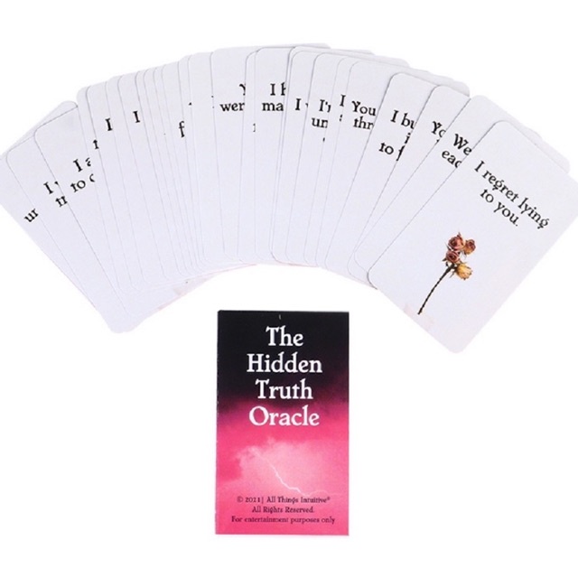 Bộ bài The Hidden Truth Oracle 54 lá sử dụng cùng Tarot hoặc Lenormand