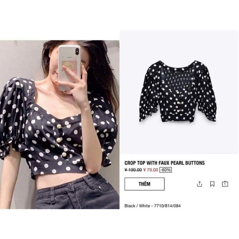 Áo zara auth newtag sz S