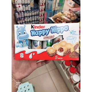 Bánh qui nhân kem sữa cacao Happy Hippo Kinder 20,7g