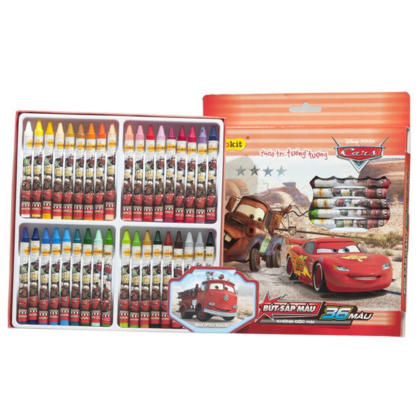 Bút sáp màu Thiên Long Disney Cars CR-C032/CA- 36 màu