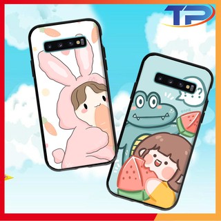 Ốp lưng Samsung Galaxy S10 Plus / S10 / S9 Plus / S9 / S8 Plus / S8 / S7 Edge hình RORO JUMP CUTE 04