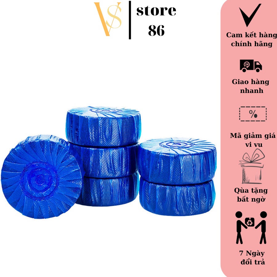 Viên thả bồn cầu tẩy sạch mảng bám khử mùi Hàn Quốc, viên tẩy trắng bồn cầu gói 10 cục - VS STORE