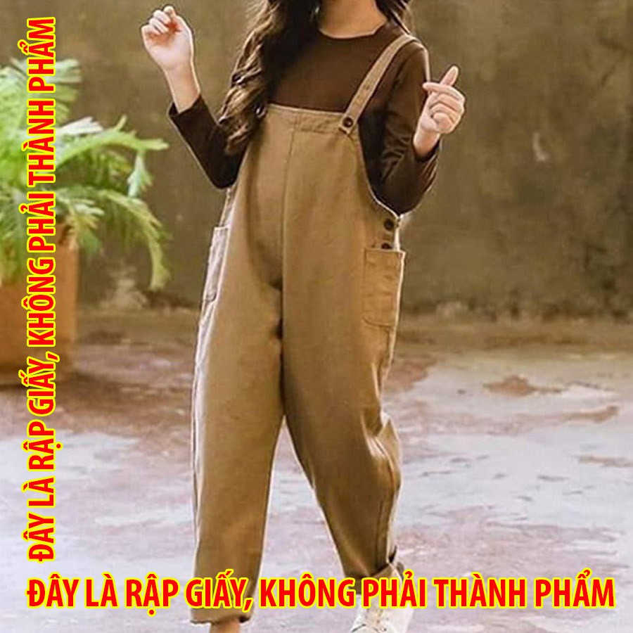 Rập giấy FREE01 - Yếm Jumsuit