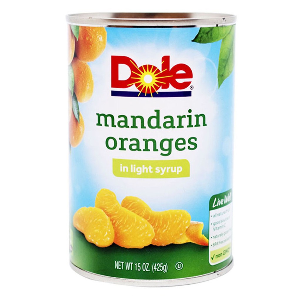 Cam ngâm Mandarin Dole (hộp 425g)