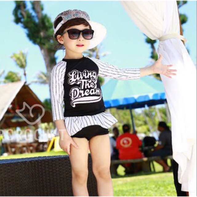 Bộ bơi trẻ em - bộ bơi dài tay living the dream