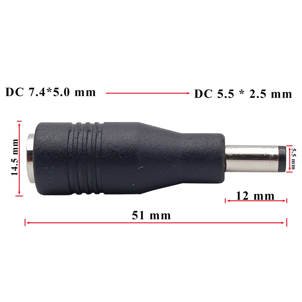 Đầu chuyển đổi DC 7.4x5.0mm sang DC 5.5x2.5mm