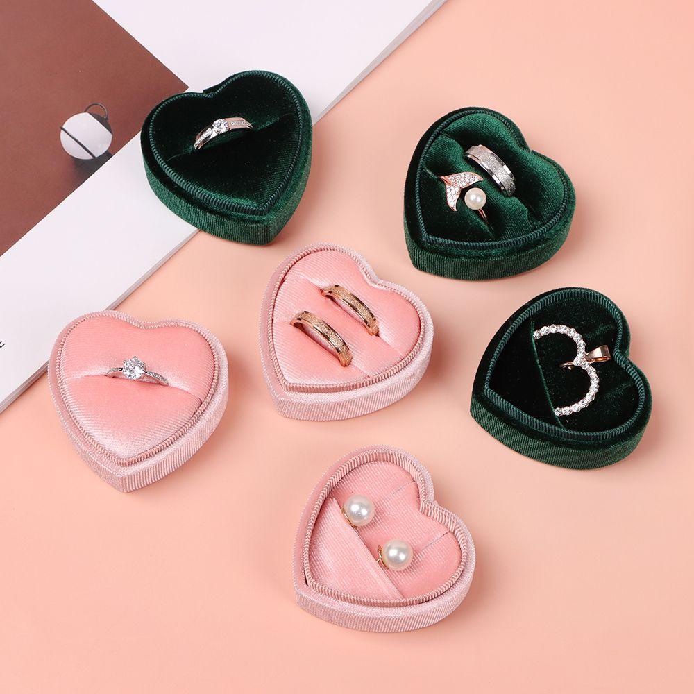 Hộp Đựng Nhẫn Trang Sức Bằng Nhung Kiểu Dáng Mới