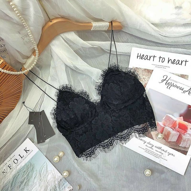 Áo bra ren 2 dây bún sẵn mod ngực 😍