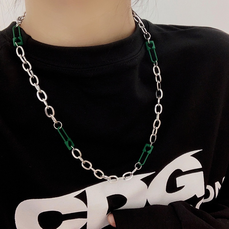 Vòng cổ Mặt Hình Ghim Cài Phong Cách hip hop Thời Trang Mới Cho Nữ