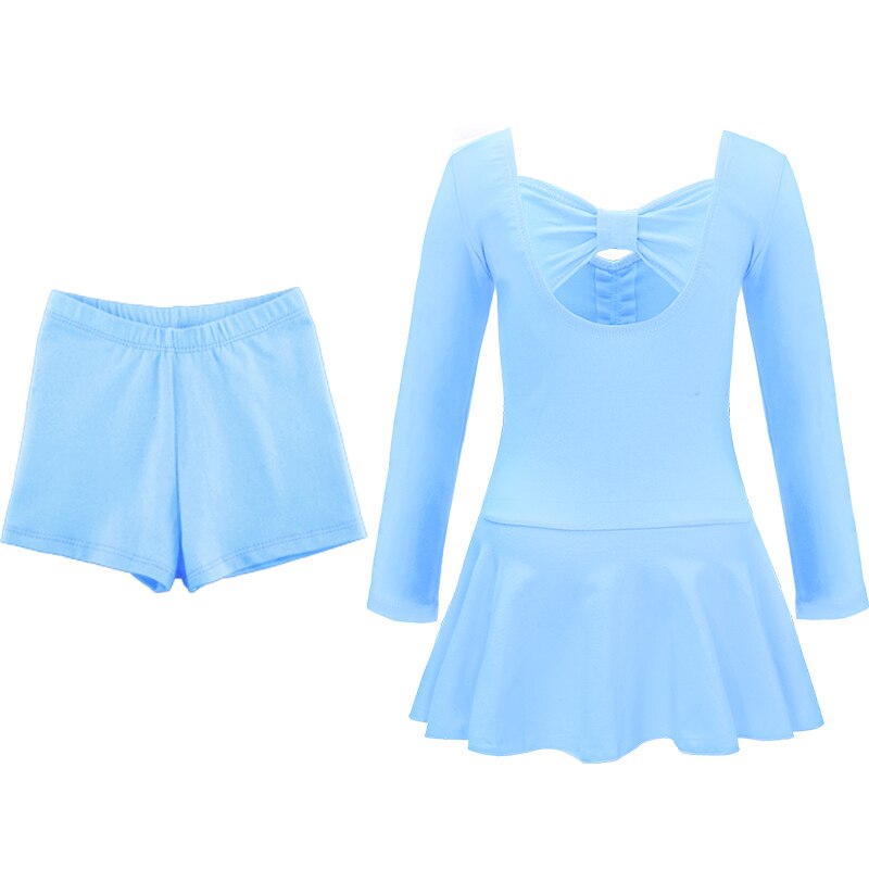 Trang Phục Múa Ba Lê Áo Tay Ngắn Quần Short Vải Cotton Thời Trang Cho Bé Gái