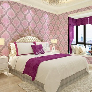 Giấy dán tường hoa văn tím C0059