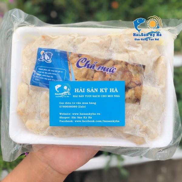 [Mã 267FMCGSALE giảm 8% đơn 500K] [HCM 1-2h] Giá Sỉ 1Kg Chả Mực (2 Khay)