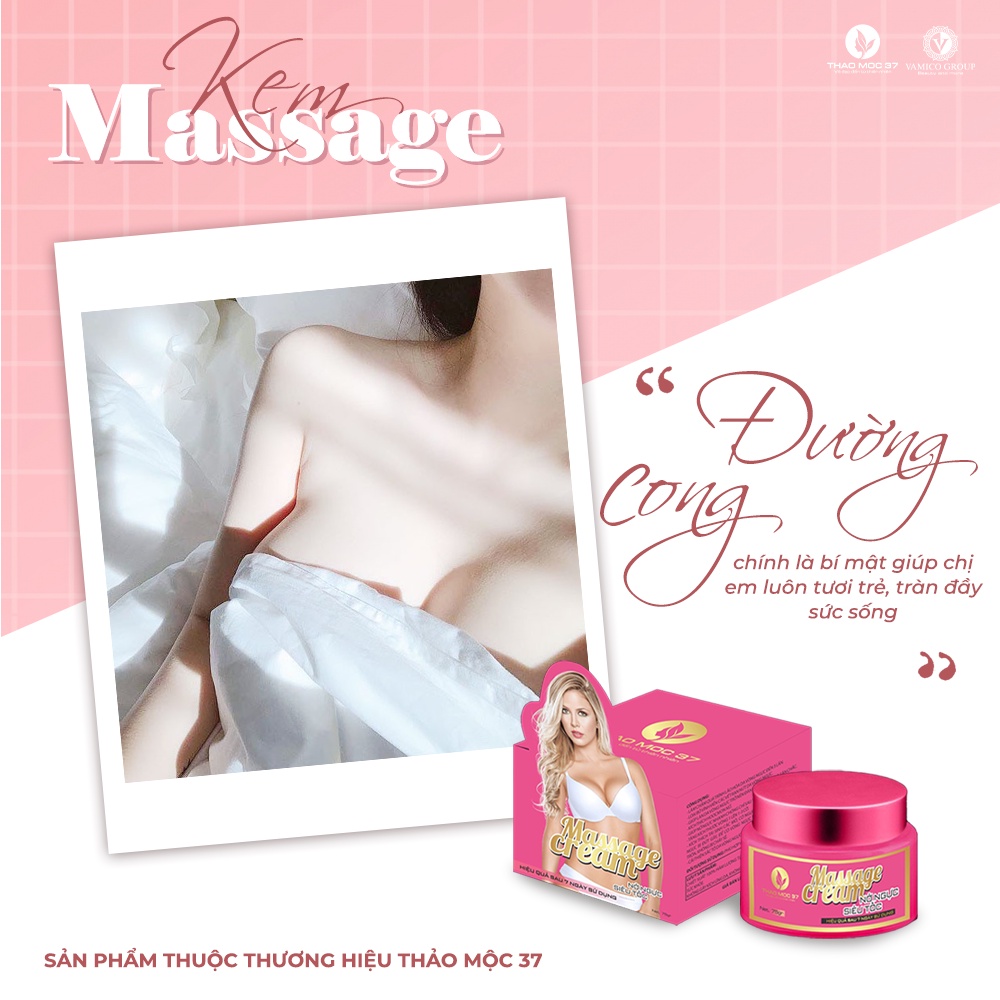 Kem nở ngực Massage Scream Thảo Mộc 37 Chính Hãng giúp săn chắc, cải thiện vòng 1 | BigBuy360 - bigbuy360.vn
