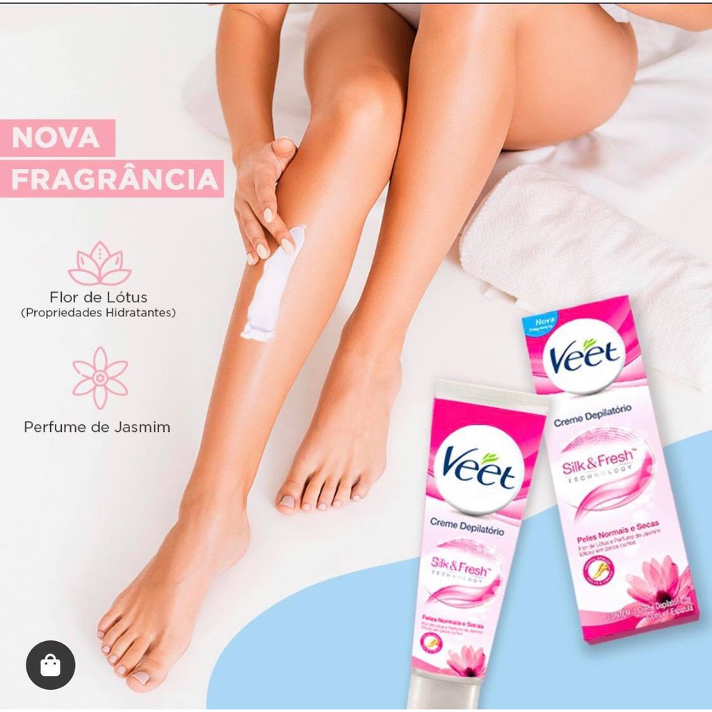 Kem tẩy lông cho da thường và nhạy cảm Veet Silk Fresh, triệt sạch lông cơ thể - Trung Đông Pharmacy