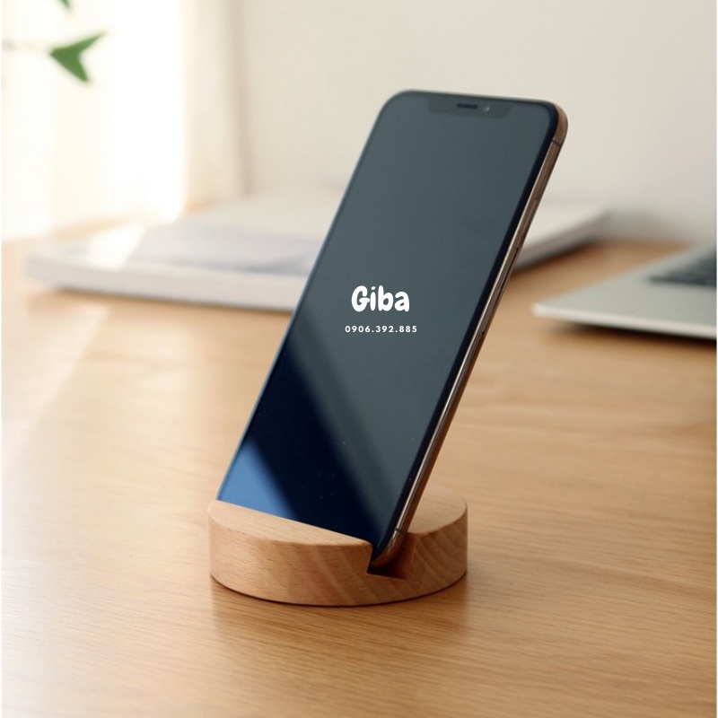 Giá đỡ, kệ điện thoại iphone / ipad - gỗ beech (3 kiểu) - GIBA