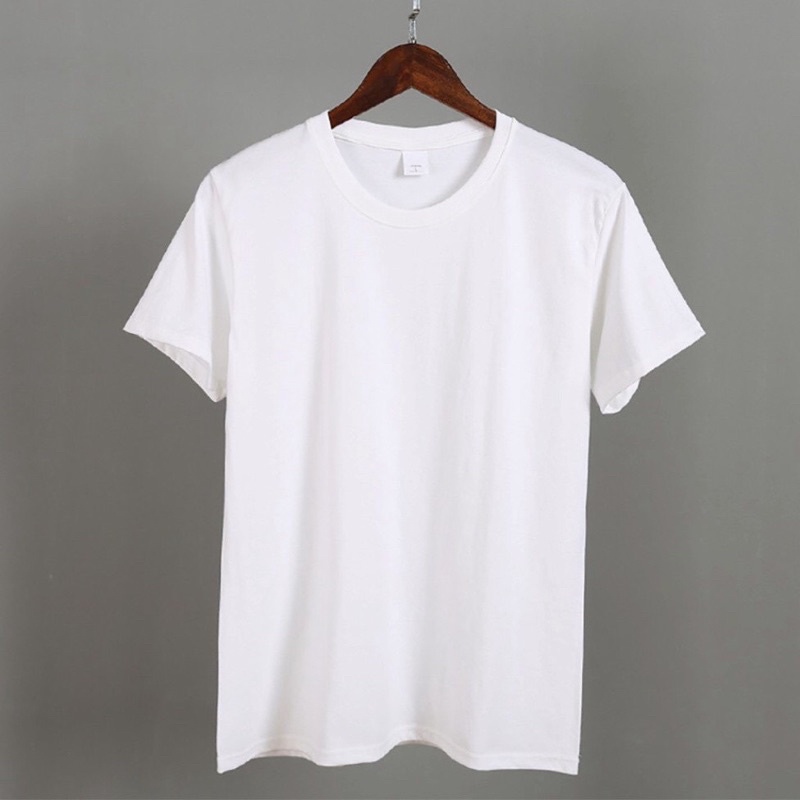 Áo thun trắng đen trơn ngắn tay dáng unisex nam nữ basic giá rẻ M7