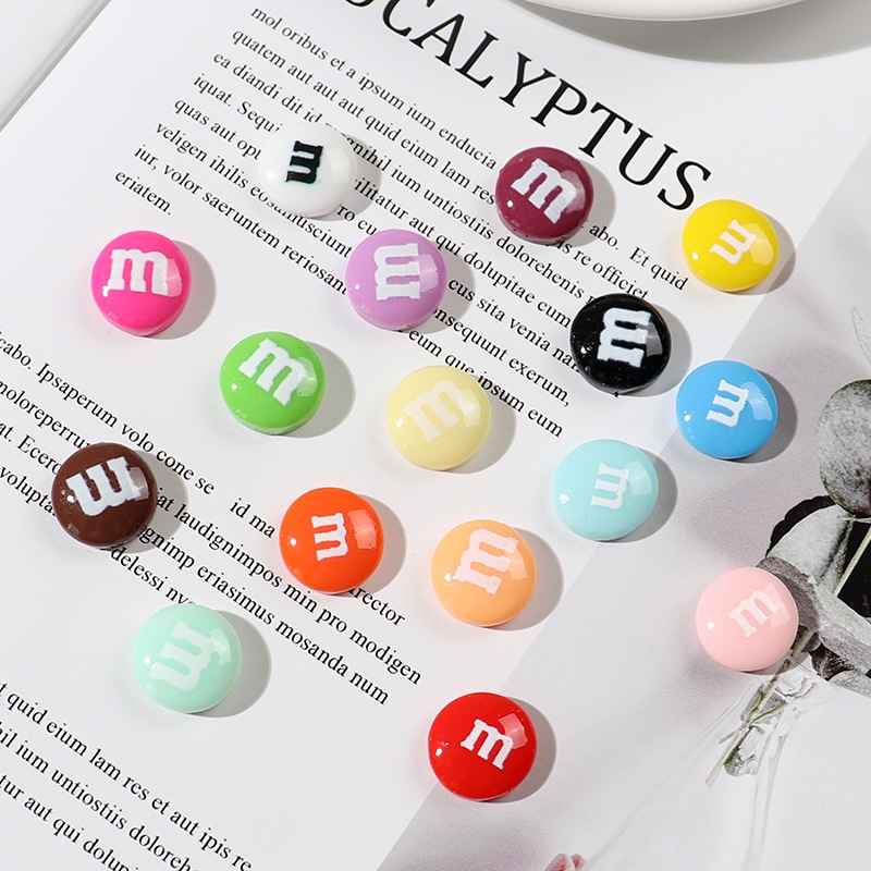 Màu M đậu Resin phụ kiện dép Crocs charm DIY khóa giày crocs jibbitz Nhựa trang sức Phụ kiện trang trí giày crocs nút trang trí điện thoại di động Nắp đậy / Khung ảnh / Cốc nước / Túi Nguyên liệu làm phụ kiện handmade sáng tạo