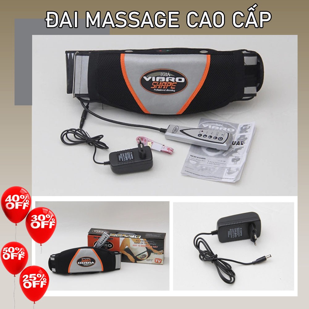 [BH 1 ĐỔI 1] ĐAI MASSAGE RUNG BỤNG VÀ TOÀN THÂN. GIẢM MỠ HIỆU QUẢ NGAY SAU VÀI TUẦN SỬ DỤNG - MUA NGAY!