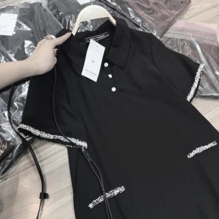 Váy suông đuôi cá viền dạ