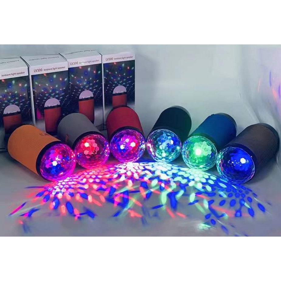 Loa Bluetooth Không Dây JBL LV300 Kèm Đèn Sao Lung Linh Nghe Nhạc Hay, Hỗ Trợ Cắm USB, Thẻ Nhớ TF Nhỏ Gọn,Bảo Hành 1 Năm