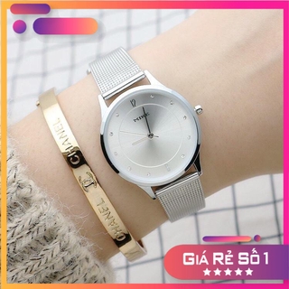 Đồng Hồ Nữ Mike Dây Lụa Kim Loại Sang Trọng, Đồng Hồ Nữ MIKE Chính Hãng