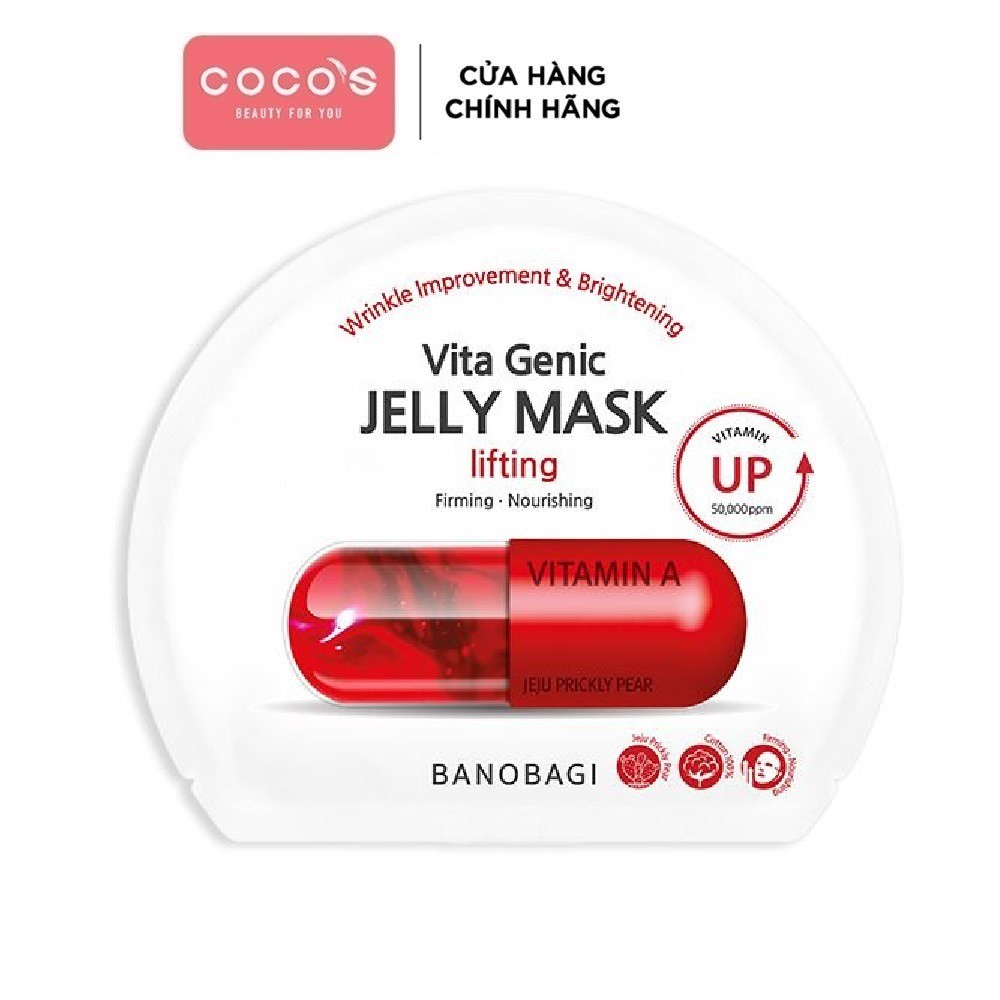 [Mã COSCOCOT4 -8% đơn 250K] Mặt Nạ Dưỡng Da BanoBagi Vita Genic Lifting Jelly Mask 30ml - [BANOBAGI ĐỎ]