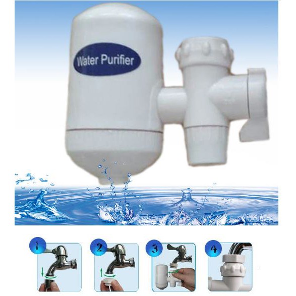 ĐẦU LỌC NƯỚC TỰ ĐỘNG TẠI VÒI WATER PURIFIER , Công Nghệ Châu Âu Lọc Sạch Hóa Chất , Tạp Chất 100% Cho Ra Nguồn Nước Sạch