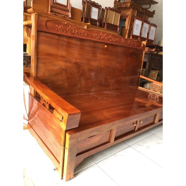 Ghế Trường Kỹ Gỗ Tràm Mặt Xoan Đào 1m2