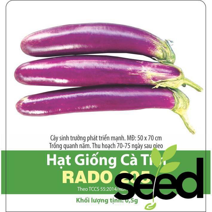 Hạt Giống Cà Tím Rạng Đông 2.5Gram