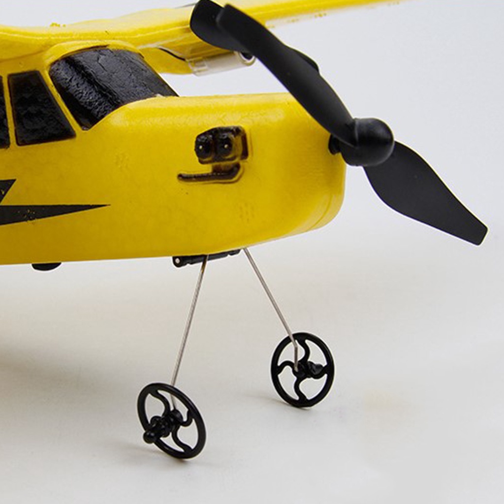 Máy Bay Đồ Chơi Điều Khiển Từ Xa EPP RC 2 Kênh Cố Định Ánh Sáng Ban Đêm Màu Vàng RTF