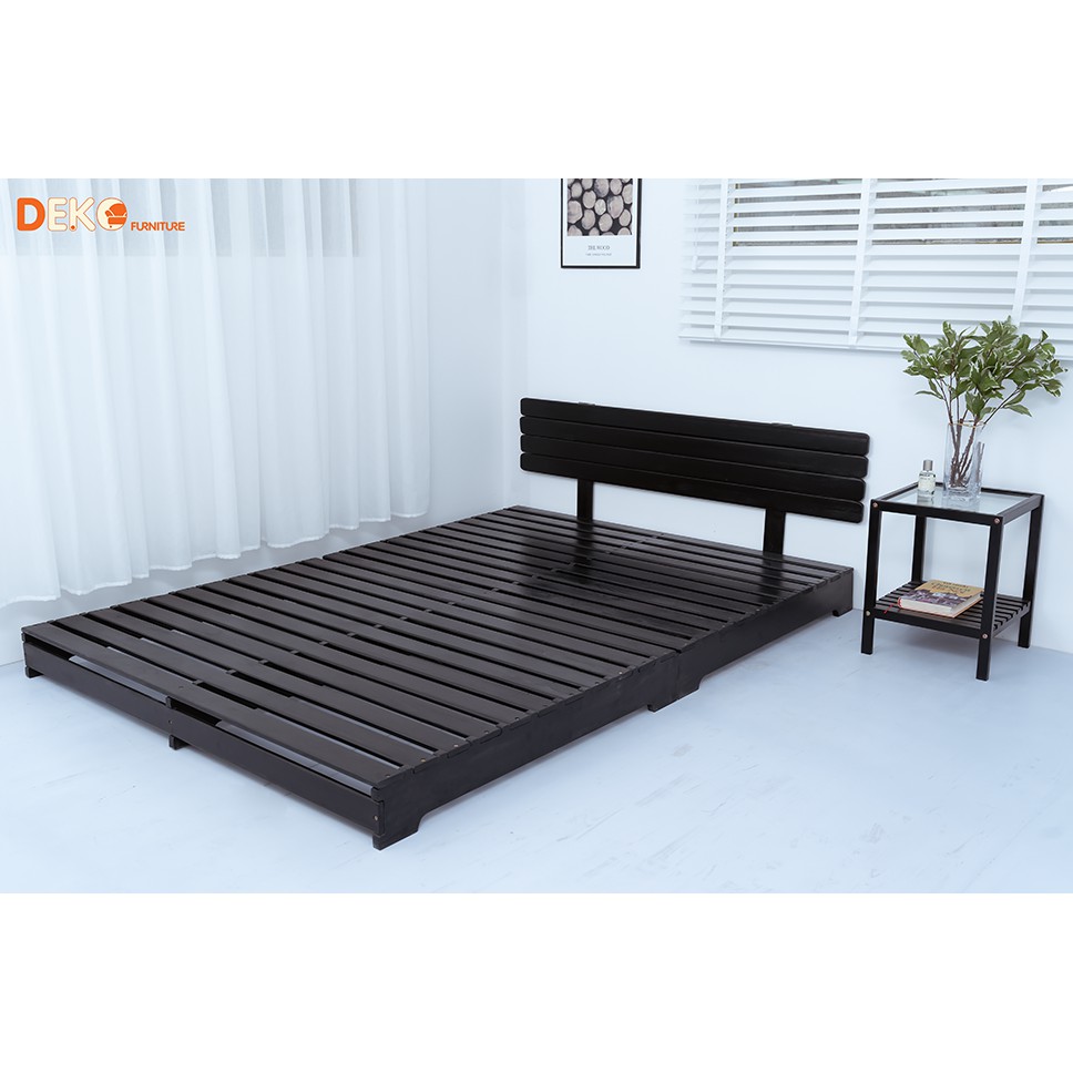 Giường pallet cải tiến có đầu giường DEKO FURNITURE DK06