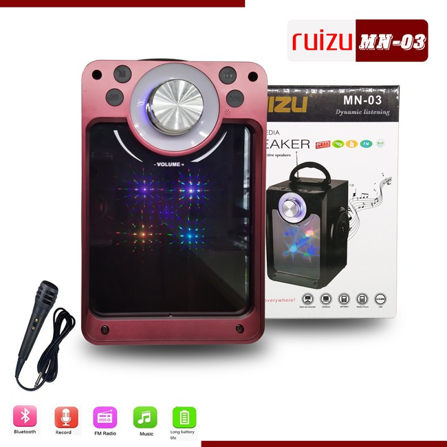 [Mã ELHACE giảm 4% đơn 300K] Loa Bluetooth Ruizu MN03 - Nhieuf màu