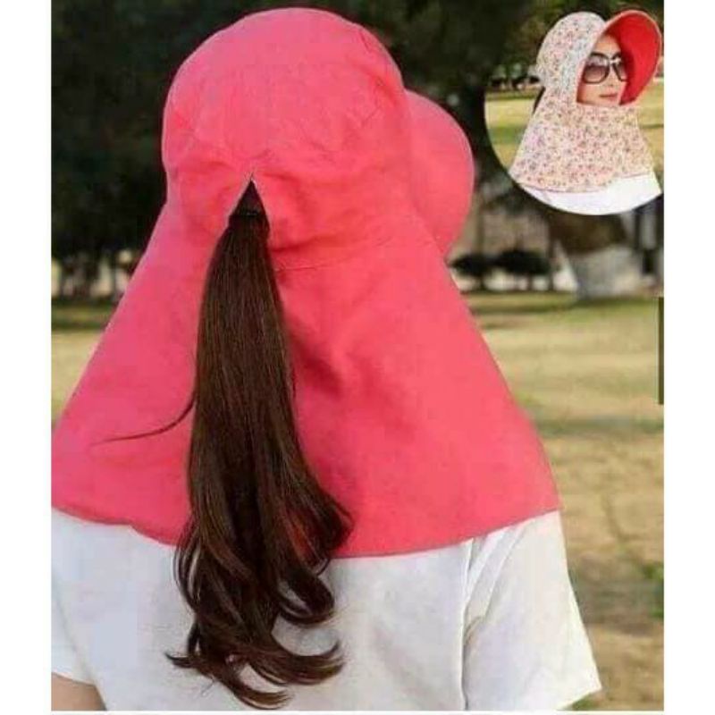 Mũ chống nắng 2 lớp dày dặn dùng được cả 2 mặt