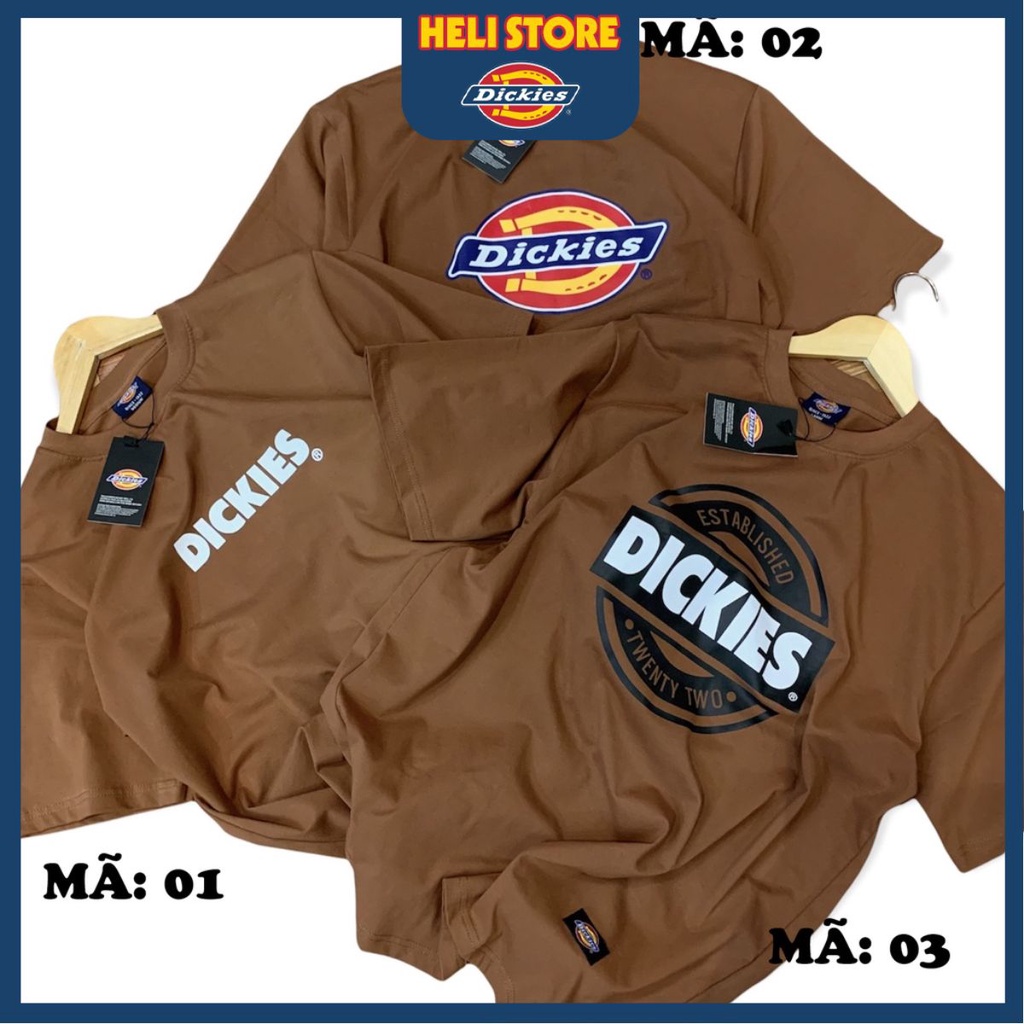 Áo thun Dickies chinh hãng - Nâu cam Vintage, cotton100% - Form unisex.