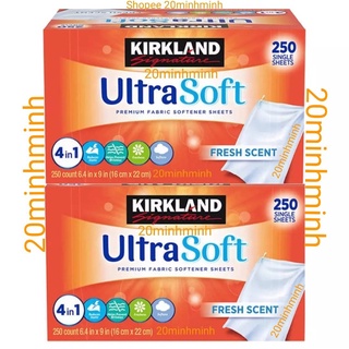 [Tách Lẻ10] Giấy Thơm Quần Áo Cao Cấp Kirkland UltraSoft Premium Fabric Softener Sheets/Bounce.