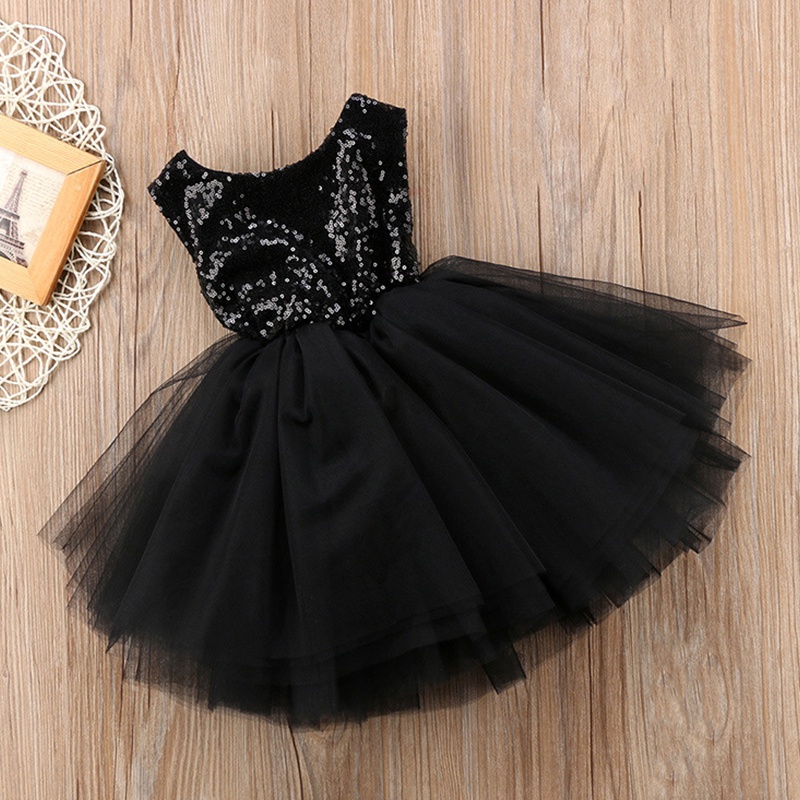 Váy Xòe Đính Sequin Xinh Xắn Hợp Thời Trang Cho Bé Gái akku