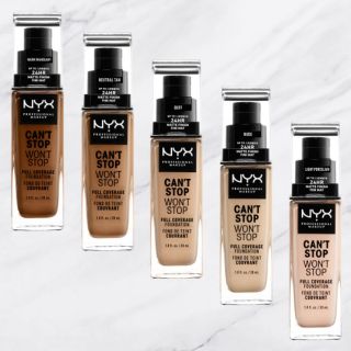 [Hàng Mỹ] Kem nền NYX Can’t Stop Won’t Stop Full Coverage Foundation (30ml)
