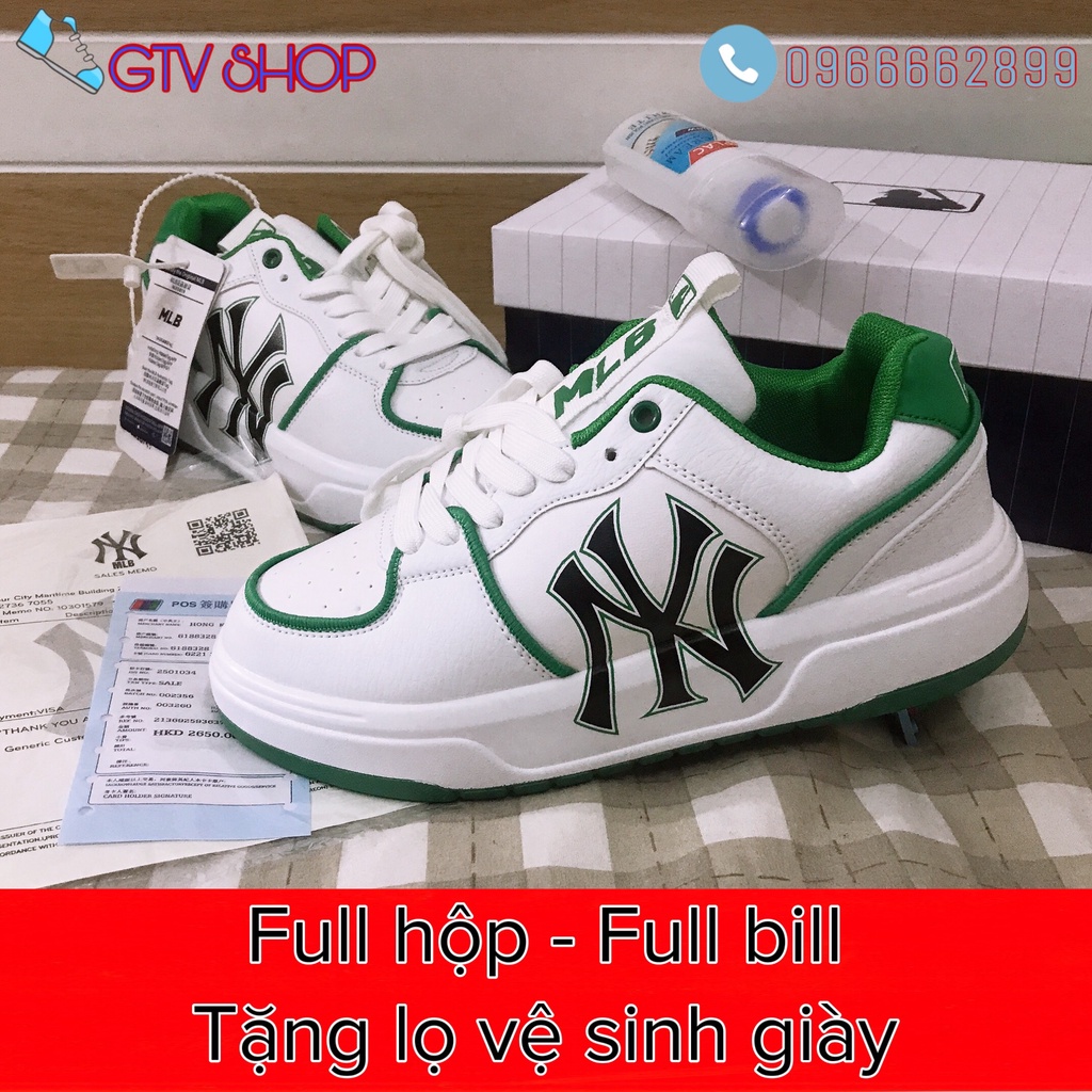 Full hộp, bill và tặng lọ vệ sinh giày - Giày thể thao nam nữ mlb chunky liner 3 mẫu siêu đẹp, size 36 đến 44.      .