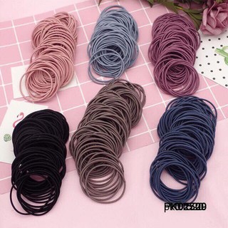 Combo set 100 Dây chun buộc tóc - có túi zip