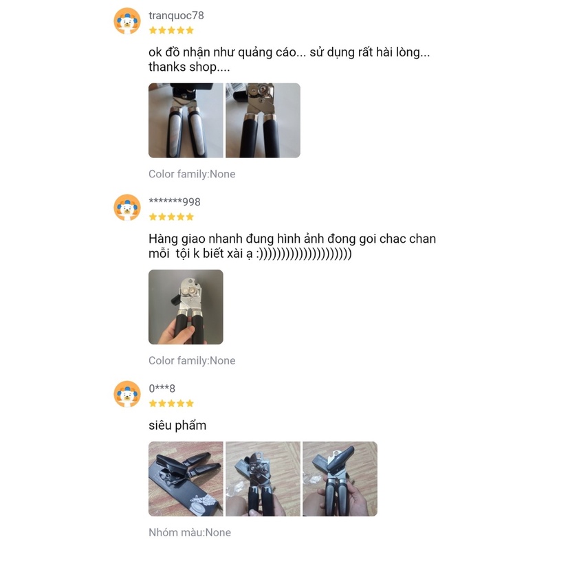 [FREESHIP] Dụng Cụ Mở Nắp Hộp, Khui Chai Đa Năng Bằng Thép Không Gỉ (Màu Đen)