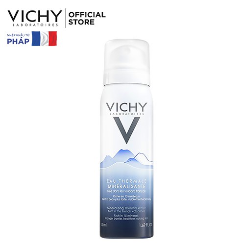Xịt khoáng Vichy - Xịt khoáng cấp ẩm bảo vệ da Vichy Mineralizing Thermal Wate