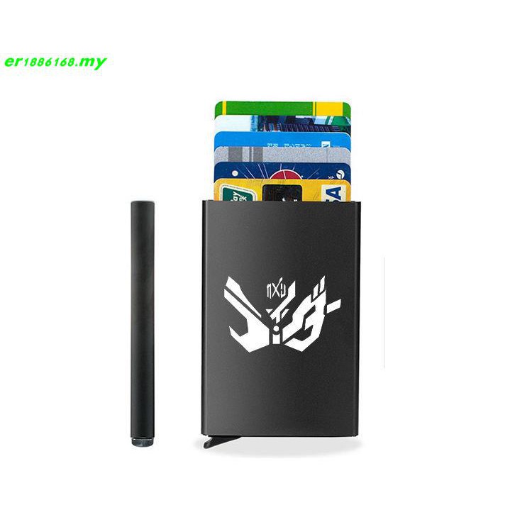 Hộp Đựng Thẻ Siêu Mỏng Tự Động Siêu Mỏng Hình Kamen Rider Dragon Knight King bìa thẻ thẻ bao