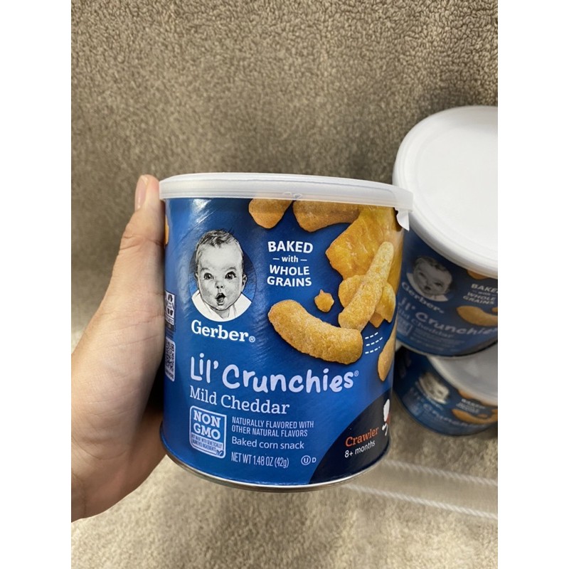 [Mã FMCGSALE24 giảm 8% đơn 500K] [HÀNG MỸ XT] Bánh ăn dặm GERBER Lil Crunchies 42gr.