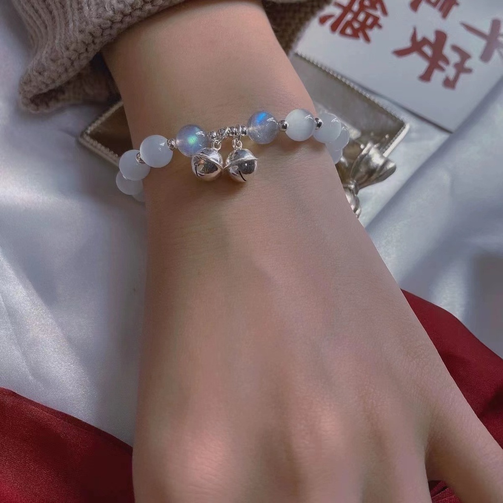 Vòng Tay MAYEBE LAVEND Chuỗi Hạt Đá Opal Dễ Thương Cho Nữ