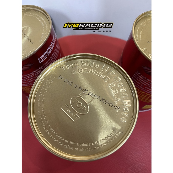 (Combo) nhớt xe ga TOP 1 [ Bao bì mới ] SAE 10W40 API SN JASO MB SYNTHTICE BLEND MACTIC MATARCYCLE OIL  Dung Tích 800 ML