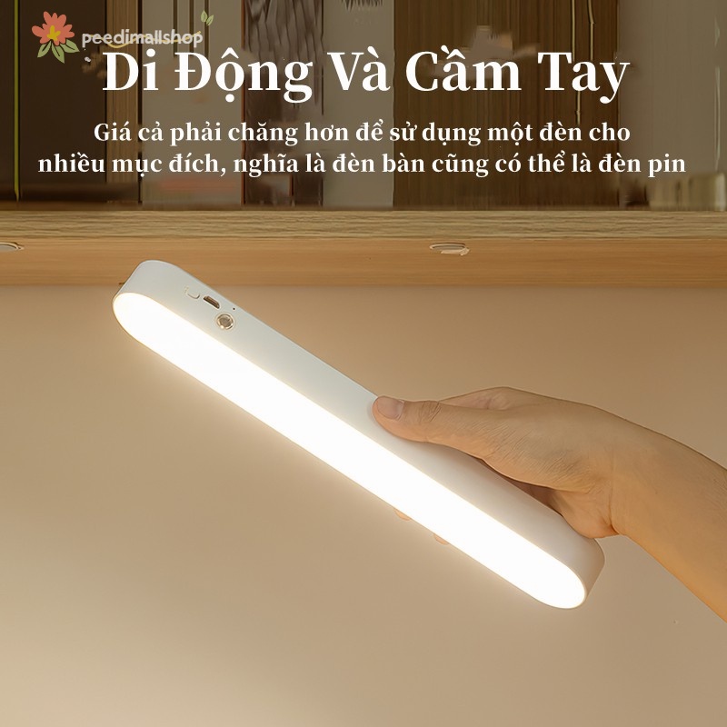 Đèn học Đèn LED Cảm Ứng Chạm GIDISO Sạc tích điện 4000mah 3 màu ánh sáng dụng cho phòng ngủ, ký túc xá sinh viên v.v